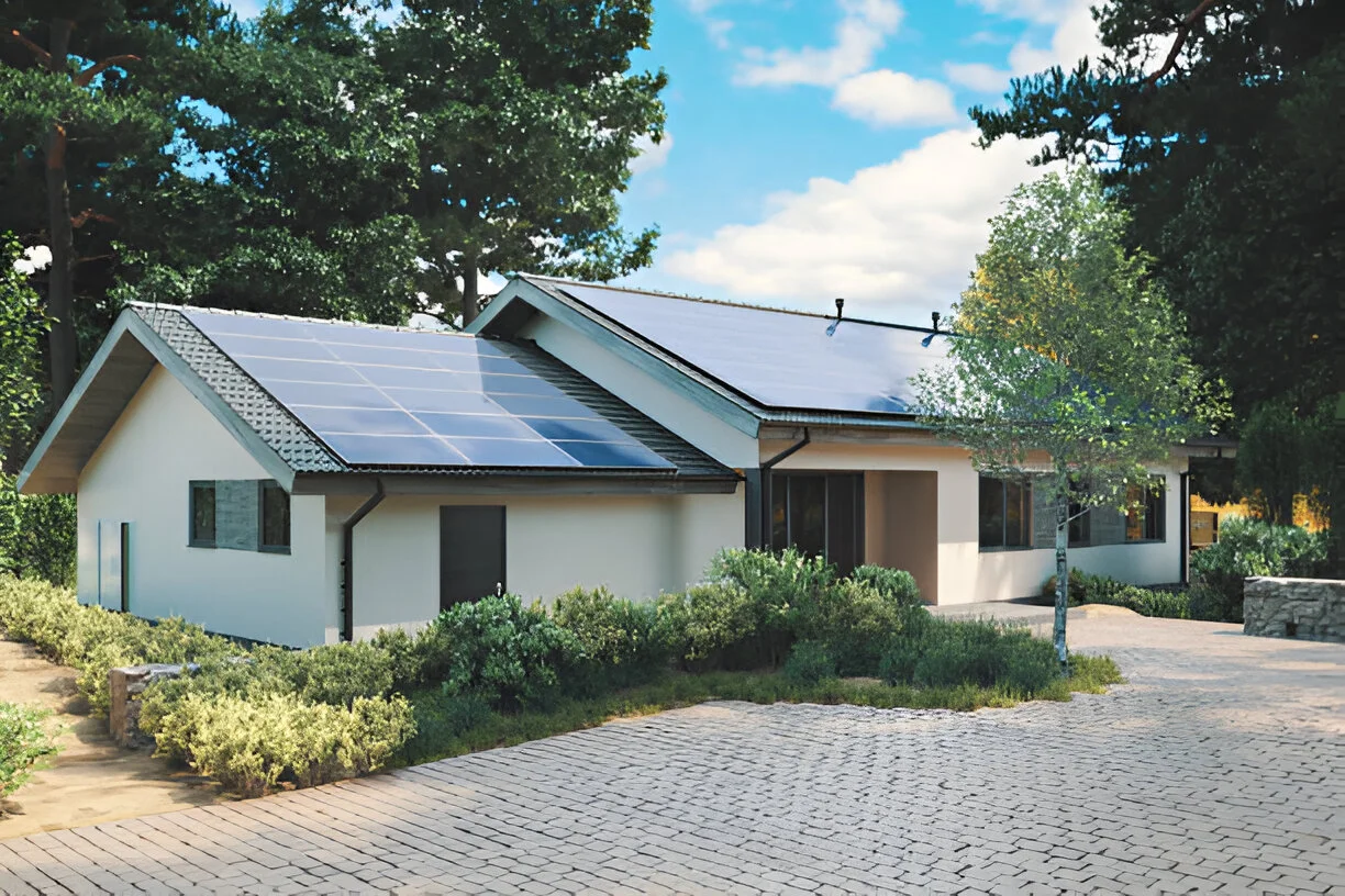 Residential rooftop solar array